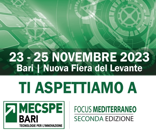 Saremo presenti a MECSPE BARI 2023